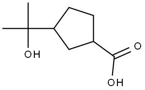 3-(2-Hydroxypropan-2-yl)cyclopentane-1-carboxylic acid Struktur