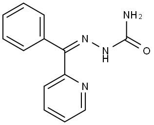(Z)-phenyl(2-pyridinyl)methanone semicarbazone Struktur
