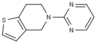 5-(2-PYRIMIDINYL)-4,5,6,7-TETRAHYDROTHIENO[3,2-C]PYRIDINE Struktur