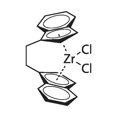 rac-乙烯雙(1-茚基)二氯化鋯, 100080-82-8, 結(jié)構(gòu)式