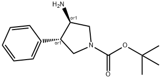 N-Boc-3-aMino-4-phenylpyrrolidine Struktur