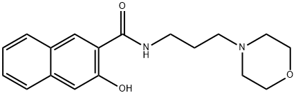 3-羥基-N-[3-(4-嗎啡啉基)丙基]-2-萘甲酰胺, 10155-47-2, 結(jié)構(gòu)式
