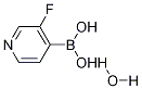 3-Fluoropyridin-4-ylboronic acid hydrate Struktur