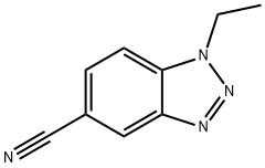 1-Ethyl-1,2,3-benzotriazole-5-carbonitrile Struktur