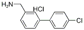 [3-(4-Chlorophenyl)phenyl]methylamine hydrochloride, 3-(4-Chlorophenyl)benzylamine hydrochloride Structure