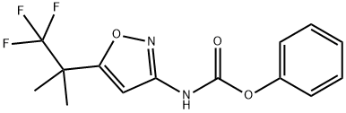 [5-(2,2,2-TRIFLUORO-1,1-DIMETHYL-ETHYL)-ISOXAZOL-3-YL]-CARBAMIC ACID PHENYL ESTER Structure