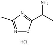 1-(3-methyl-1,2,4-oxadiazol-5-yl)ethanamine Structure