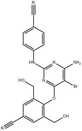 Dihydroxy Etravirine Structure