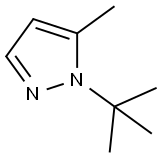 1-叔丁基-5-甲基吡唑 結(jié)構(gòu)式