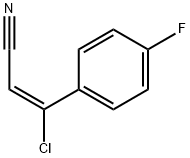 3-CHLORO-3-(4-FLUOROPHENYL)ACRYLONITRILE Struktur
