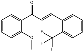 2-トリフルオロメチル-2'-メトキシカルコン 化學(xué)構(gòu)造式
