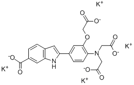 INDO 1 TETRAPOTASSIUM SALT Struktur