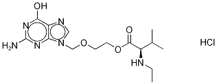 Acyclovir N-Ethyl-L-valinate Hydrochloride Struktur