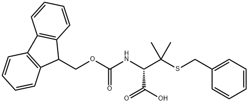 FMOC-D-PEN(BZL)-OH 結構式
