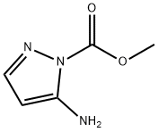 1H-Pyrazole-1-carboxylicacid,5-amino-,methylester(9CI) Structure