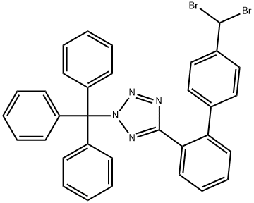 5-[4'-(DibroMoMethyl)[1,1'-biphenyl]-2-yl]-2-(triphenylMethyl)-2H-tetrazole Struktur