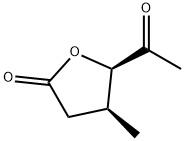 2(3H)-Furanone, 5-acetyldihydro-4-methyl-, (4S-cis)- (9CI) Structure