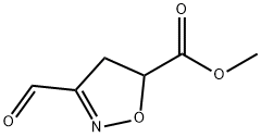 5-Isoxazolecarboxylic acid, 3-formyl-4,5-dihydro-, methyl ester (9CI) Struktur
