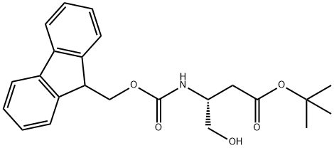 FMOC-(S)-3-AMINO-4-HYDROXYBUTANOIC ACID T-BUTYL ESTER, 161529-14-2, 結(jié)構(gòu)式