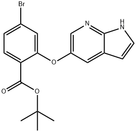 tert-butyl 2-((1H-pyrrolo[2,3-b]pyridin-5-yl)oxy)-4-bromobenzoate price.