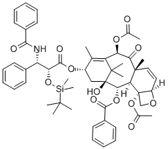 2'-O-(tert-Butyldimethylsilyl)-6,7-dehydropaclitaxel Struktur