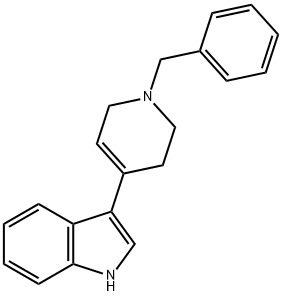 3-(1-Benzyl-1,2,3,6-tetrahydropyridin-4-yl)-1H-indole, 17403-05-3, 結(jié)構(gòu)式