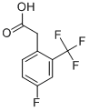 4-FLUORO-3-(TRIFLUOROMETHYL)PHENYLACETIC ACID Struktur
