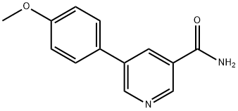 5-(4-methoxyphenyl)pyridine-3-carboxamide Structure
