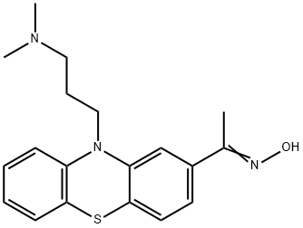 1-[10-(3-Dimethylaminopropyl)-10H-phenothiazin-2-yl]ethanone oxime 結(jié)構(gòu)式