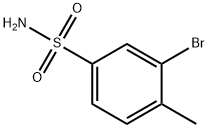 3-Bromo-4-methylbenzenesulphonamide Struktur