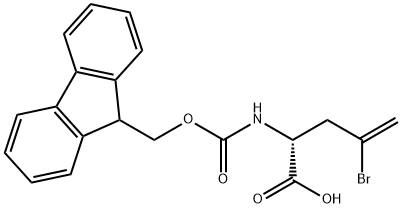 FMOC-D-2-AMINO-4-BROMO-4-PENTENOIC ACID, 220497-92-7, 結(jié)構(gòu)式