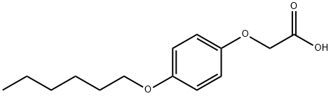 Acetic acid, [p-(hexyloxy)phenoxy]- (8CI) Struktur