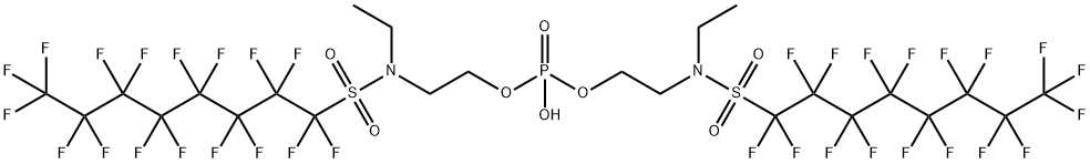 雙(2-全氟辛基磺酰基-N-氨乙基)磷酸鹽, 2965-52-8, 結(jié)構(gòu)式