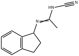Ethanimidamide, N-cyano-N-(2,3-dihydro-1H-inden-1-yl)- (9CI) Structure