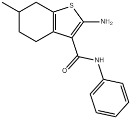 2-AMINO-6-METHYL-N-PHENYL-4,5,6,7-TETRAHYDRO-1-BENZOTHIOPHENE-3-CARBOXAMIDE Structure