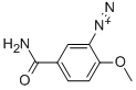 5-carbamoyl-2-methoxybenzenediazonium Struktur