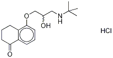 RAC-ブノロール塩酸塩 化學(xué)構(gòu)造式