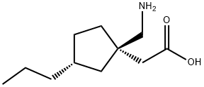 Cyclopentaneacetic acid, 1-(aminomethyl)-3-propyl-, (1R,3R)- (9CI) Structure