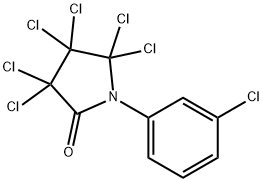 3,3,4,4,5,5-Hexachloro-1-(3-chlorophenyl)pyrrolidin-2-one Struktur