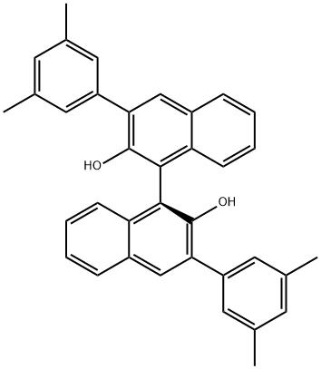 S-3-3'-Bis(3,5-bis(methyl)phenyl)-1,1'-bi-2-naphthol Struktur