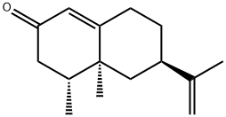 4,4a,5,6,7,8-ヘキサヒドロ-4β,4aβ-ジメチル-6α-(1-メチレンエチル)ナフタレン-2(3H)-オン 化學(xué)構(gòu)造式