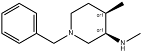 (3S,4S)-1-Benzyl-N,4-dimethylpiperidin-3-amine Struktur