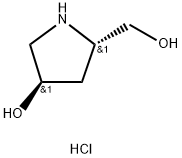 (3R,5S)-5-ヒドロキシメチル-3-ピロリジノール塩酸塩 化學(xué)構(gòu)造式