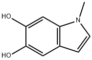 N-methyl-5,6-dihydroxyindole Struktur