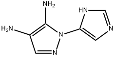 1H-Pyrazole-4,5-diamine,  1-(1H-imidazol-4-yl)-  (9CI) Structure