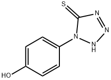 1-(4-羥基苯基)-5-巰基-四氮唑, 52431-78-4, 結構式