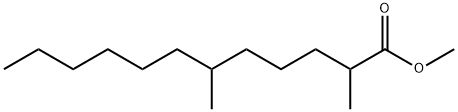 2,6-Dimethyldodecanoic acid methyl ester Struktur