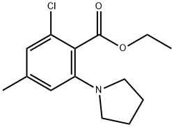 ETHYL 2-CHLORO-4-METHYL-6-TETRAHYDRO-1H-PYRROL-1-YLBENZOATE price.