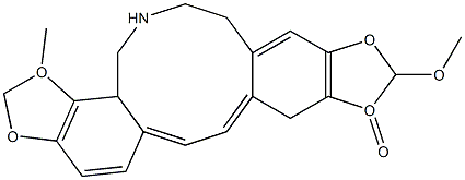4,6,7,14-Tetrahydro-12-methoxy-5-methylbis[1,3]benzodioxolo[4,5-c:5',6'-g]azecin-13(5H)-one|4,6,7,14-TETRAHYDRO-12-METHOXY-5-METHYLBIS[1,3]BENZODIOXOLO[4,5-C:5',6'-G]AZECIN-13(5H)-ONE
