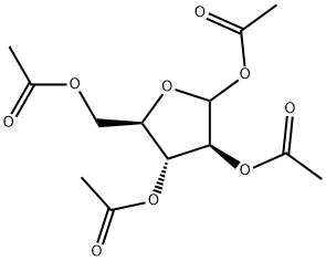 D-Arabinofuranose, tetraacetate Structure